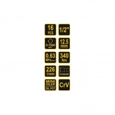 81101 Pistol pneumatic cu accesorii, prindere patr..